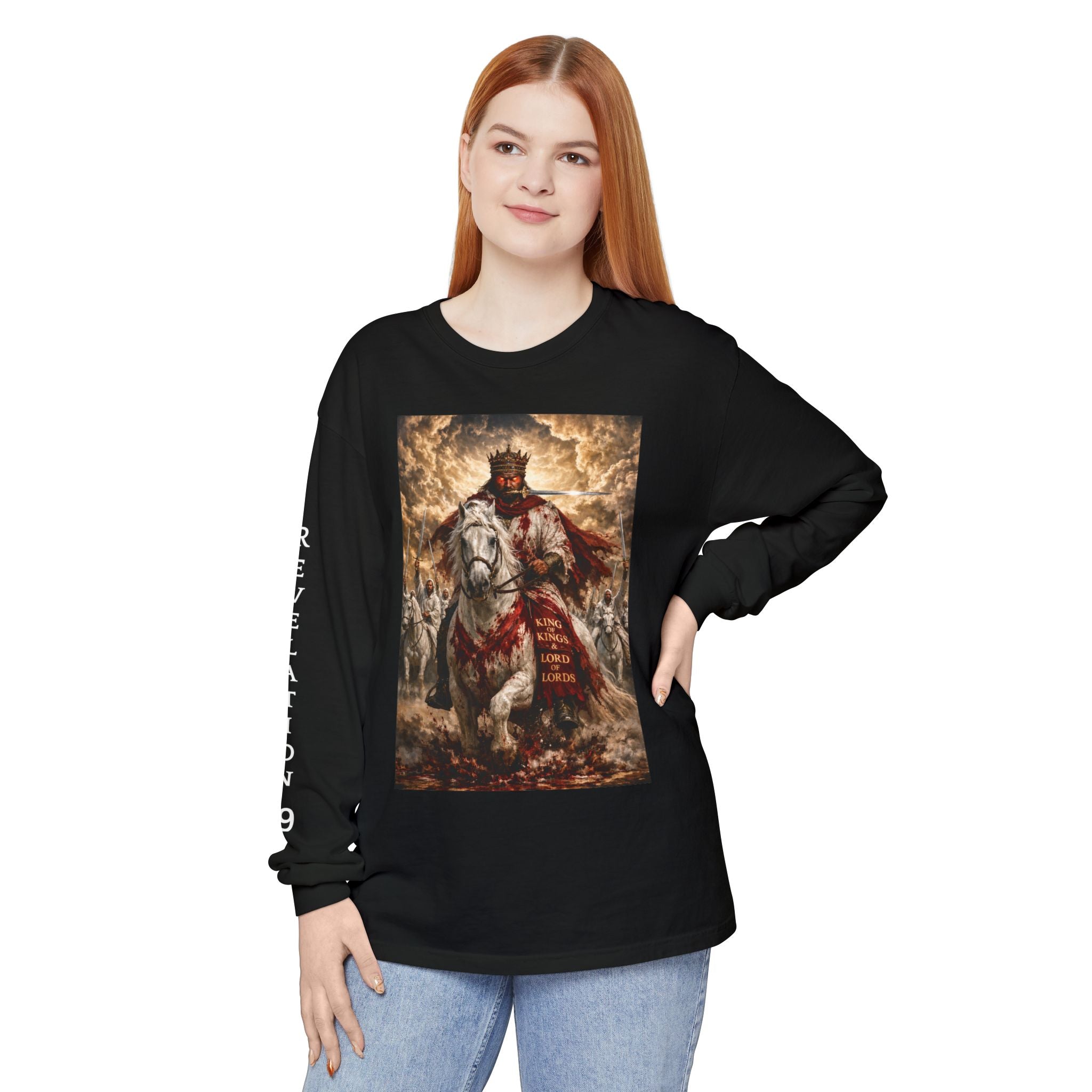 Jesus Is Lord Long Sleeve Tee — Regal Christian Warrior Graphic Shirt