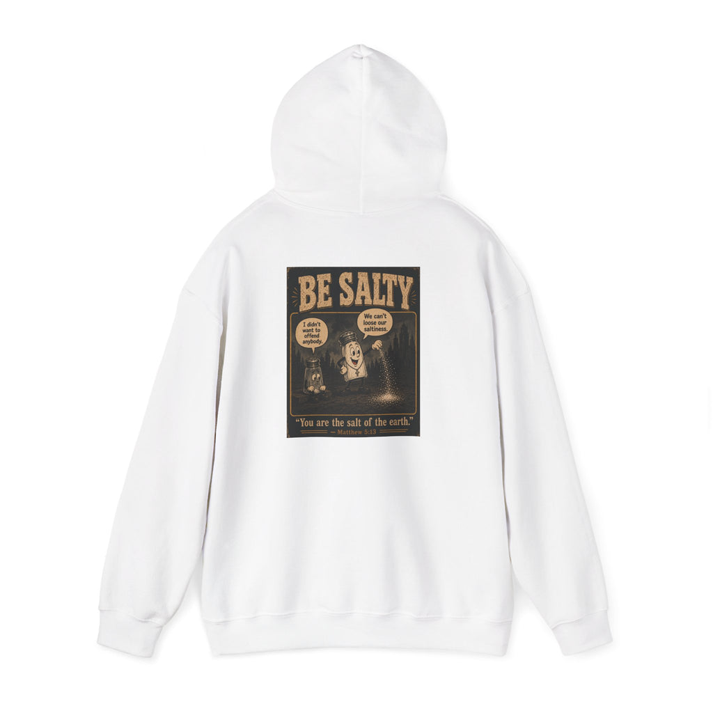 Salt the Earth Hoodie — "Salt the Earth" Matthew 5:13 Christian Graphic Pullover