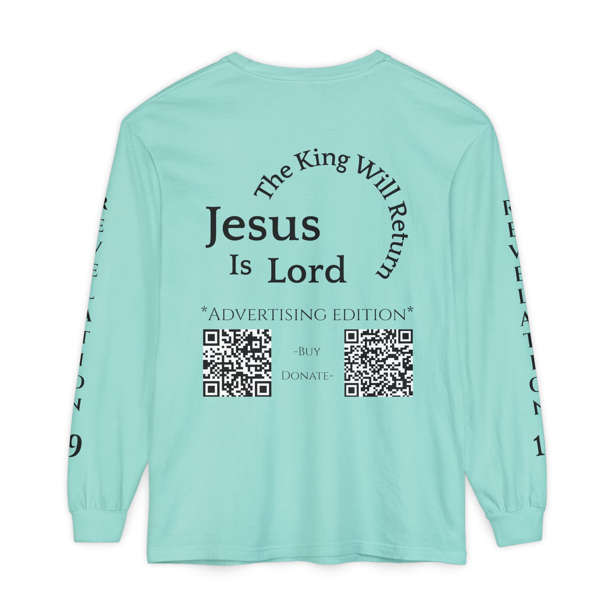Jesus Is Lord Ad Edition Long Sleeve Tee — Regal Christian Warrior Graphic Shirt