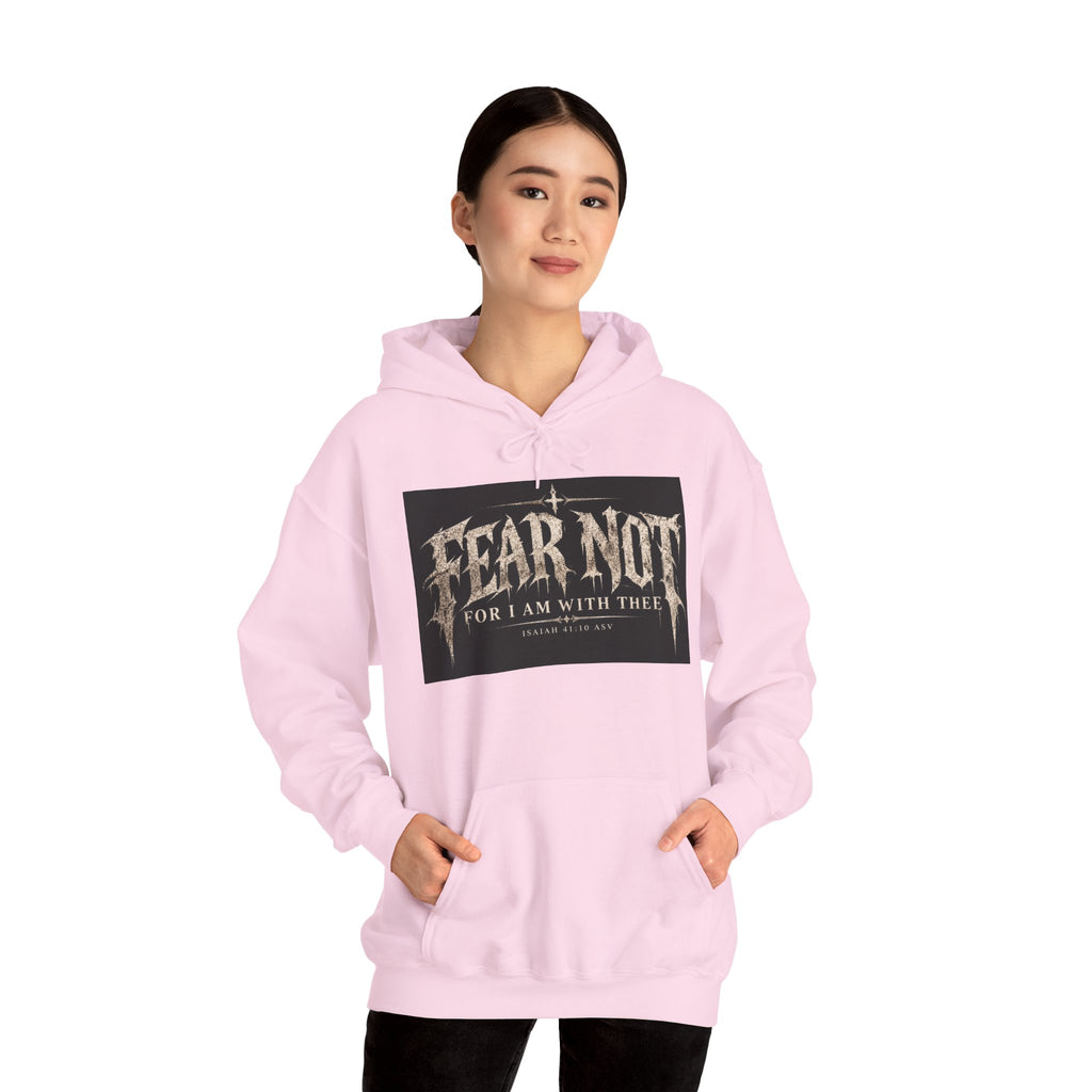 Fear Not Hoodie Holiday October edition — Christian Cross Graphic Hooded Sweatshirt