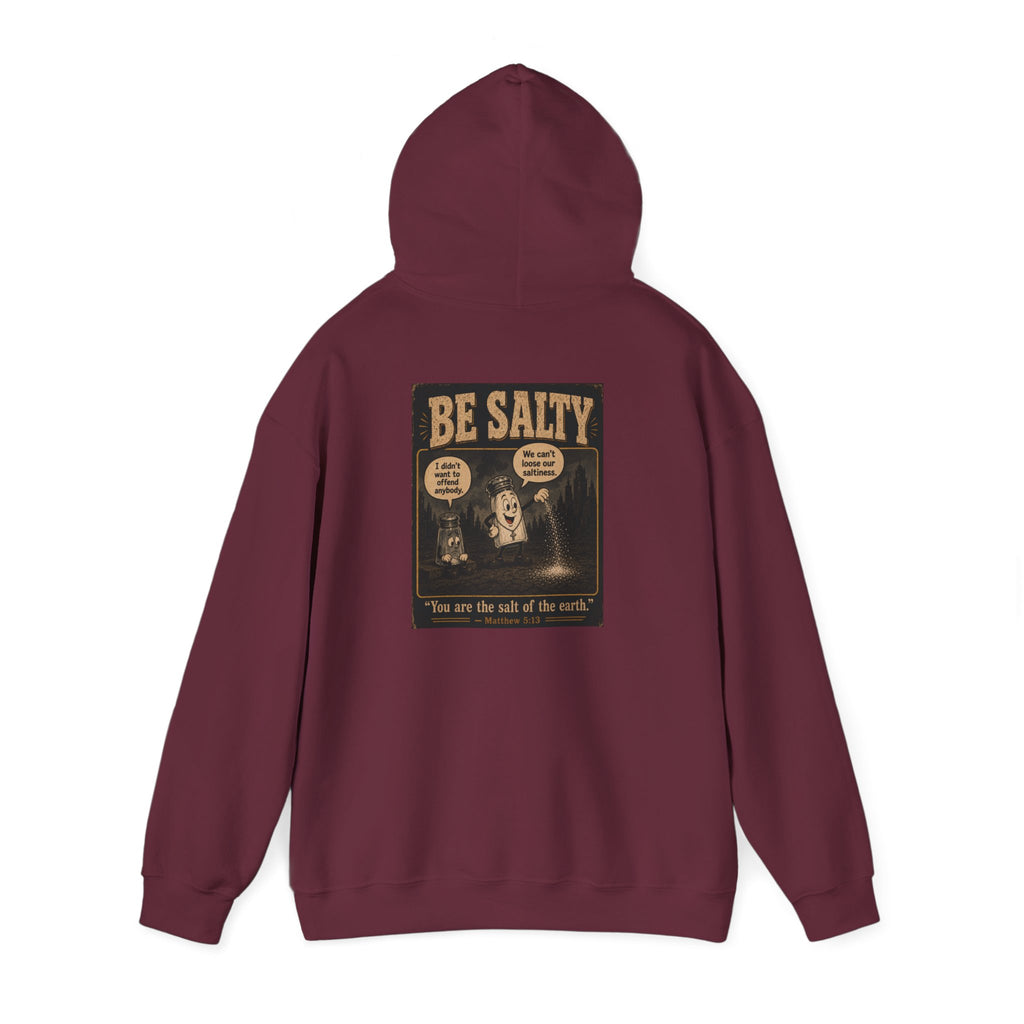 Salt the Earth Hoodie — "Salt the Earth" Matthew 5:13 Christian Graphic Pullover