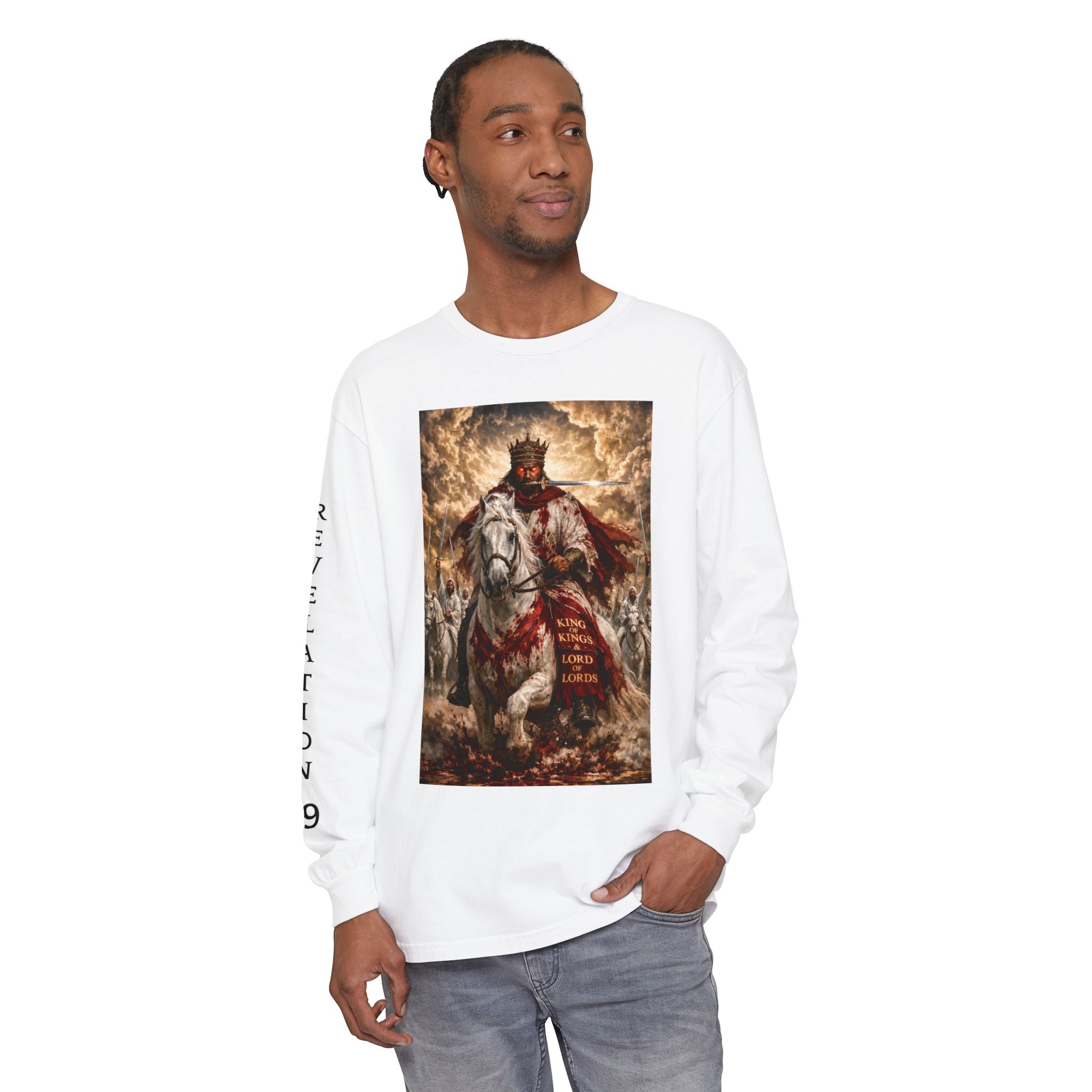 Jesus Is Lord Long Sleeve Tee — Regal Christian Warrior Graphic Shirt