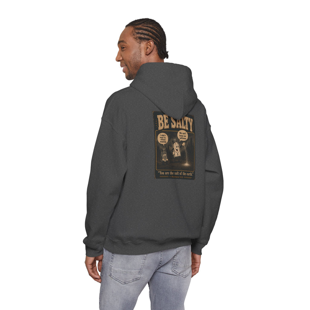 Salt the Earth Hoodie — "Salt the Earth" Matthew 5:13 Christian Graphic Pullover