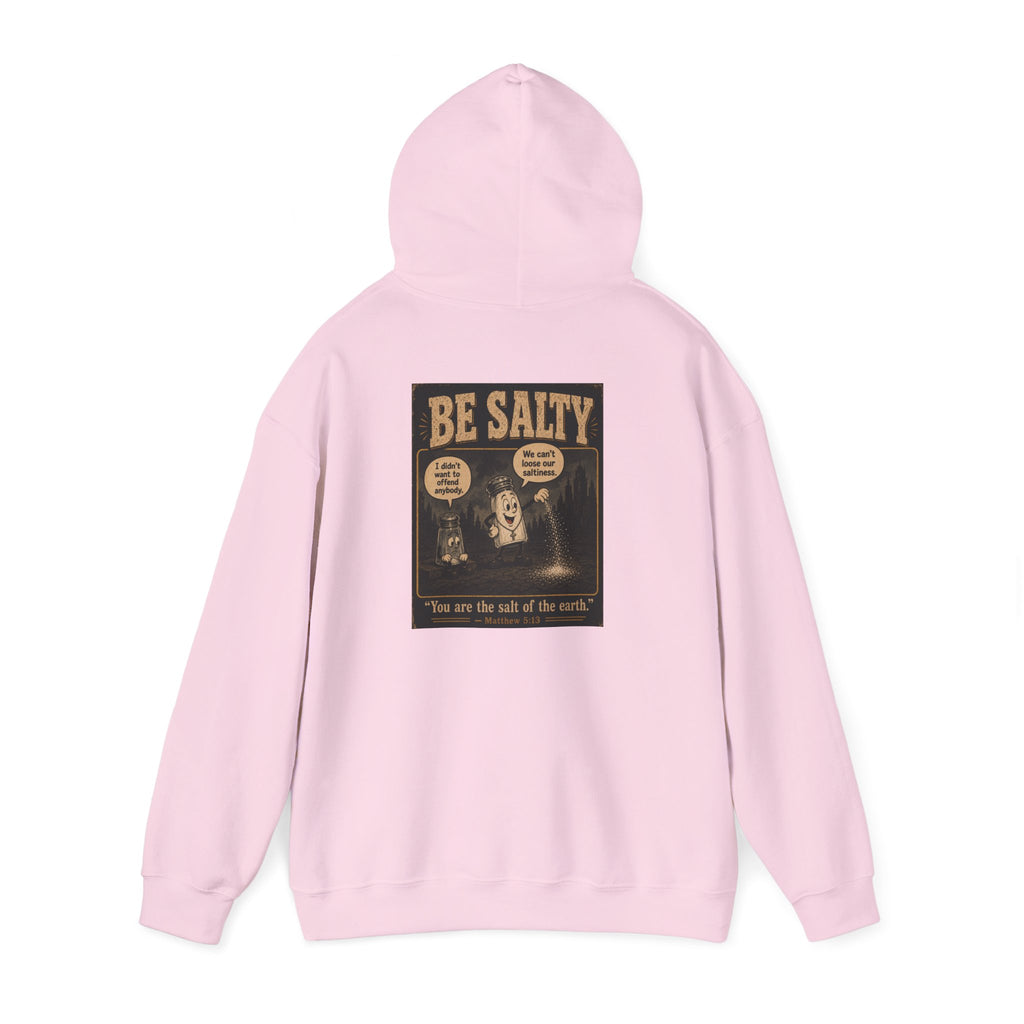 Salt the Earth Hoodie — "Salt the Earth" Matthew 5:13 Christian Graphic Pullover