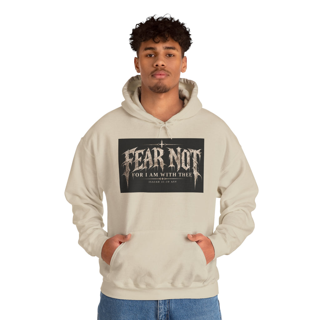 Fear Not Hoodie Holiday October edition — Christian Cross Graphic Hooded Sweatshirt