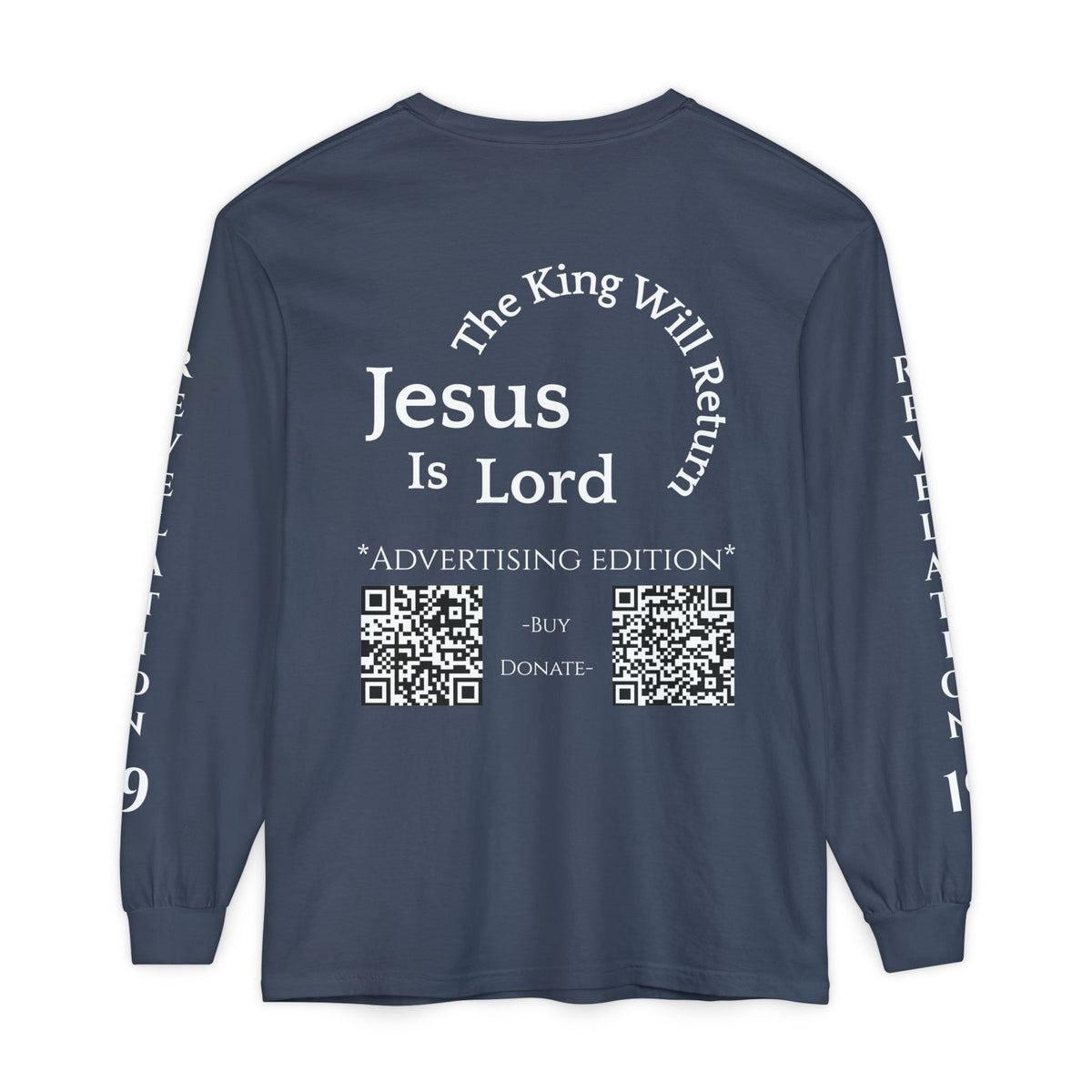Jesus Is Lord Ad Edition Long Sleeve Tee — Regal Christian Warrior Graphic Shirt
