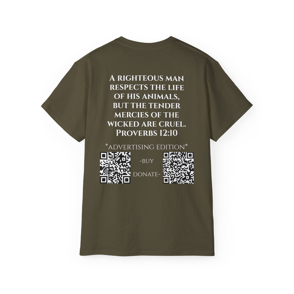 Jesus Follower Cat Lover ad edition T-Shirt — Proverbs 12:10 cat cafe Faith Tee