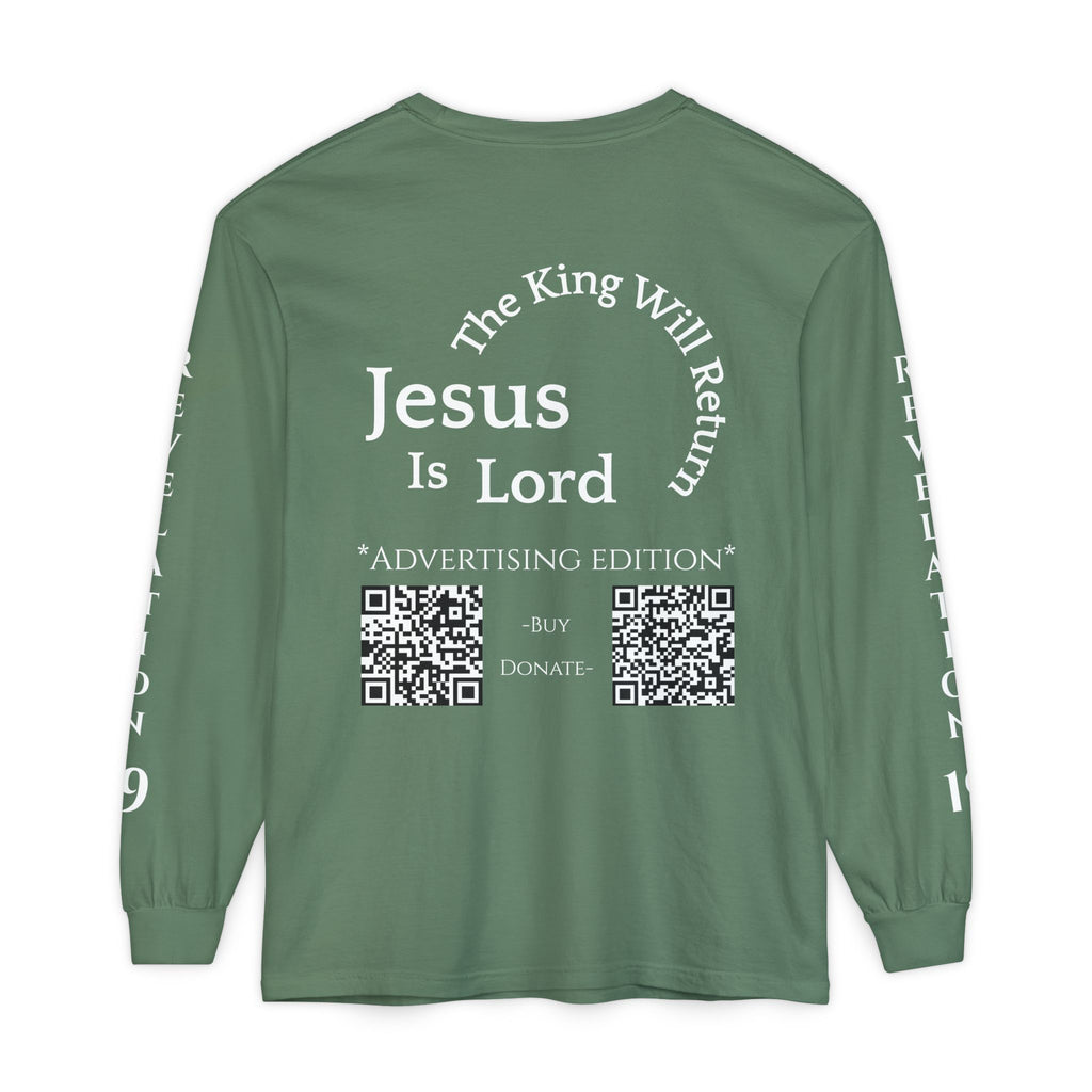 Jesus Is Lord Ad Edition Long Sleeve Tee — Regal Christian Warrior Graphic Shirt
