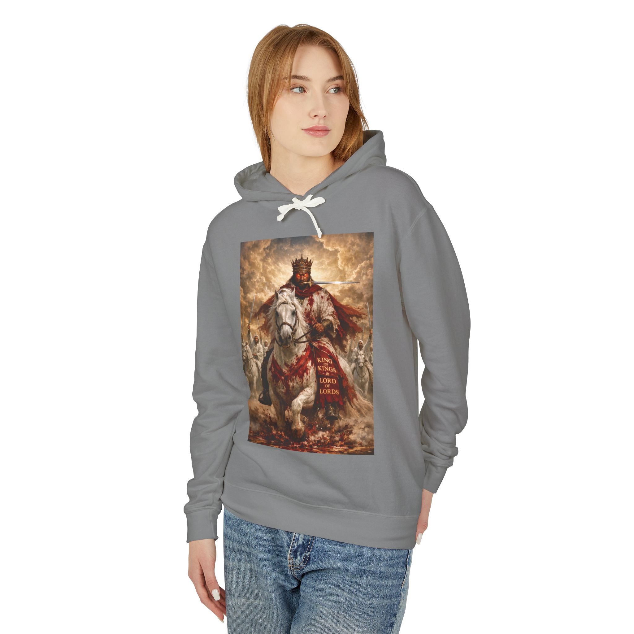 Christian Hoodie — 'Jesus Is Lord' with Revelation 19:11-16 Graphic