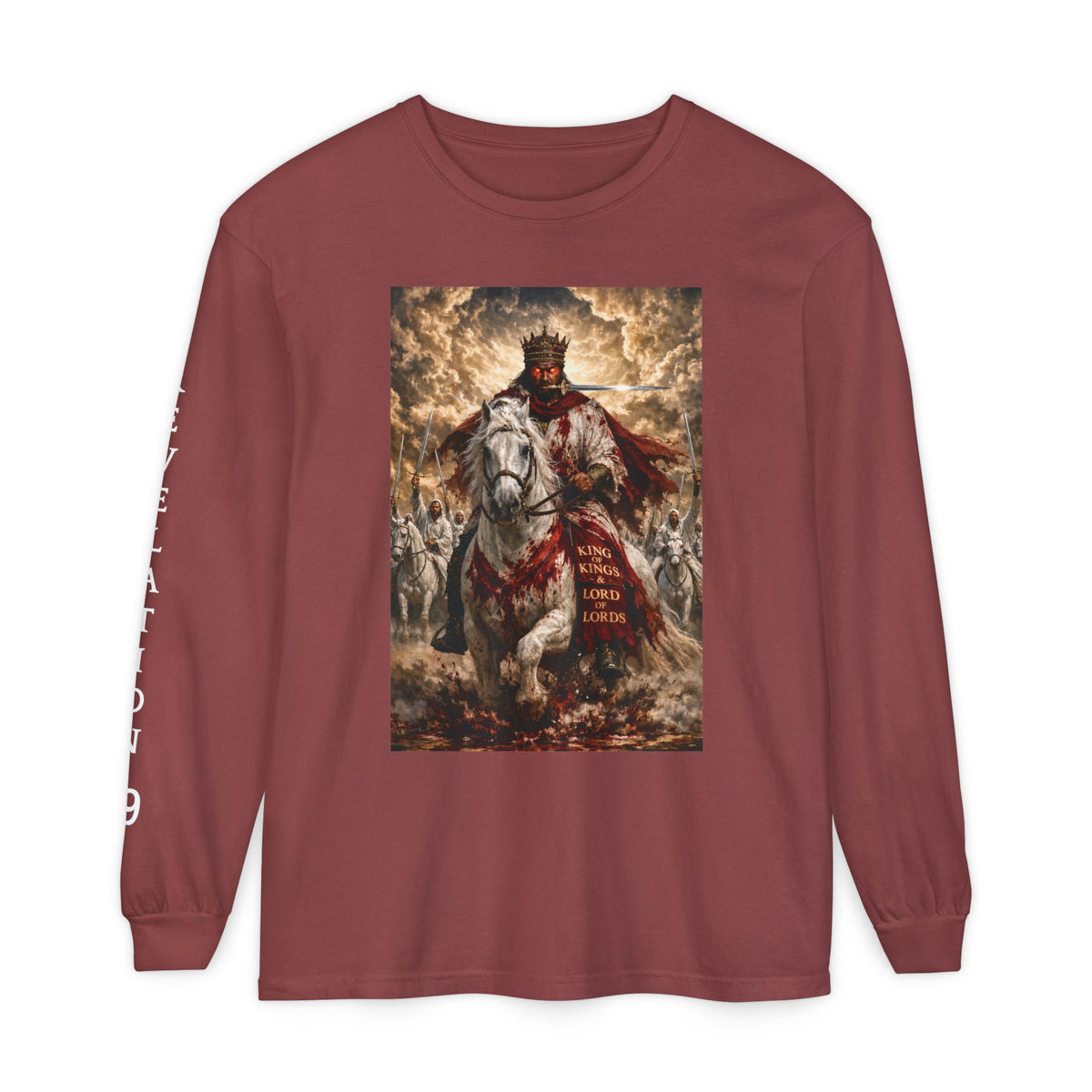 Jesus Is Lord Long Sleeve Tee — Regal Christian Warrior Graphic Shirt
