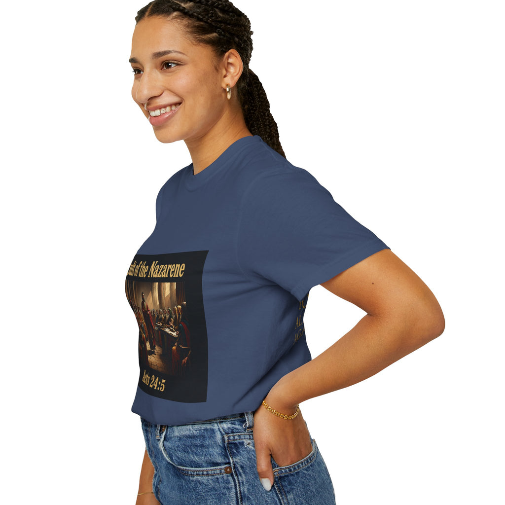 Acts 24:5 Unisex Comfort Dyed T-shirt