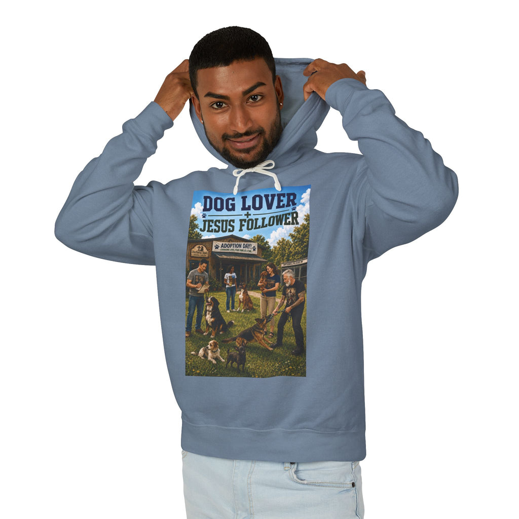 "Ad version" Dog Lover Hoodie — Proverbs 12:10 Christian Pet Sweatshirt