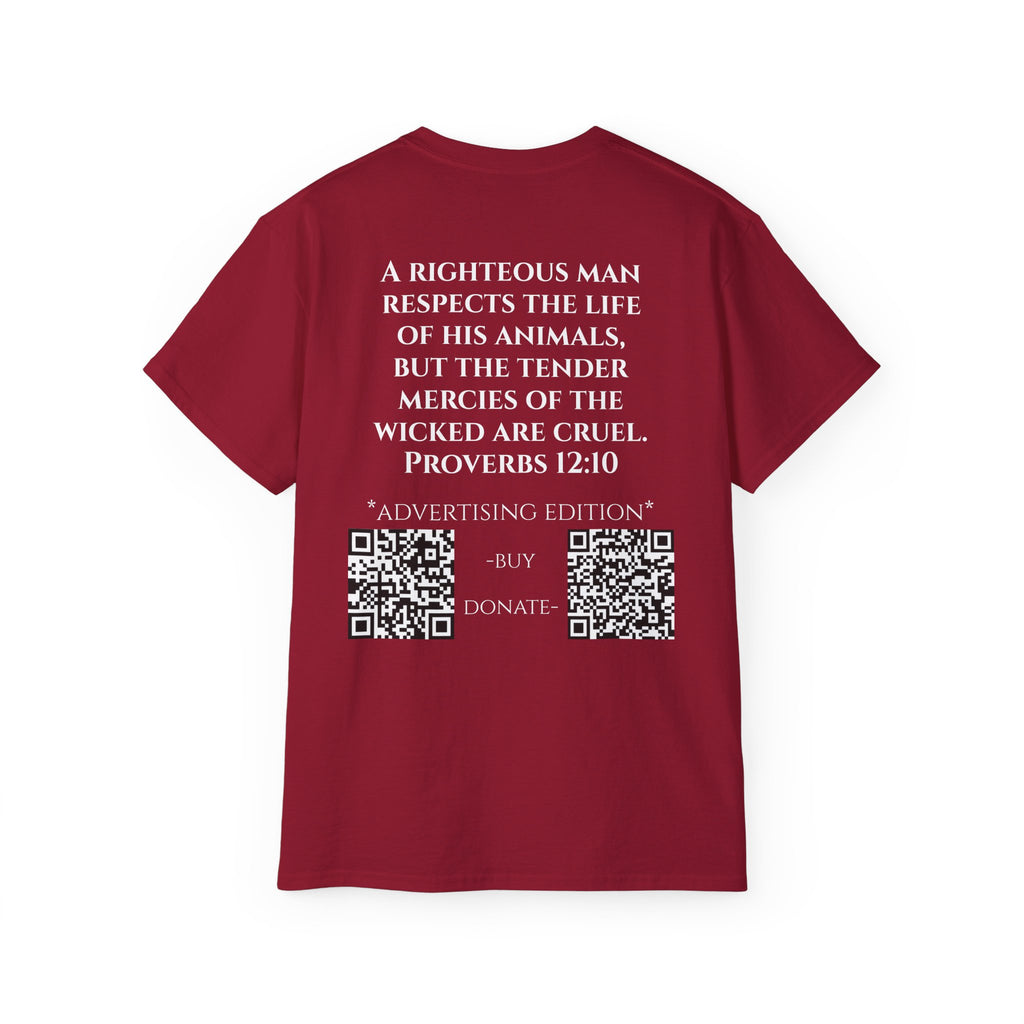 Jesus Follower Cat Lover ad edition T-Shirt — Proverbs 12:10 cat cafe Faith Tee