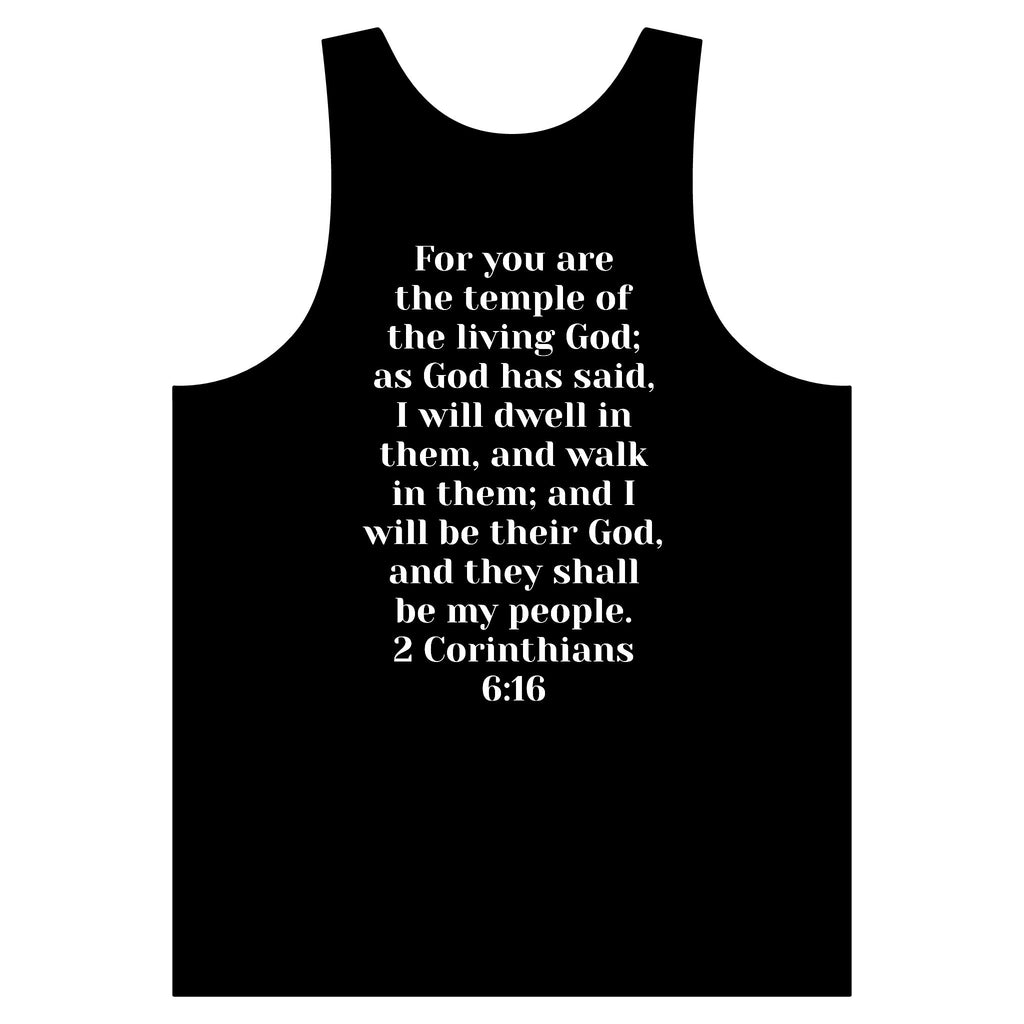 Christian 'Then & Now' Photo Tank — 2 Corinthians 6:16 Faith Graphic Tank Top