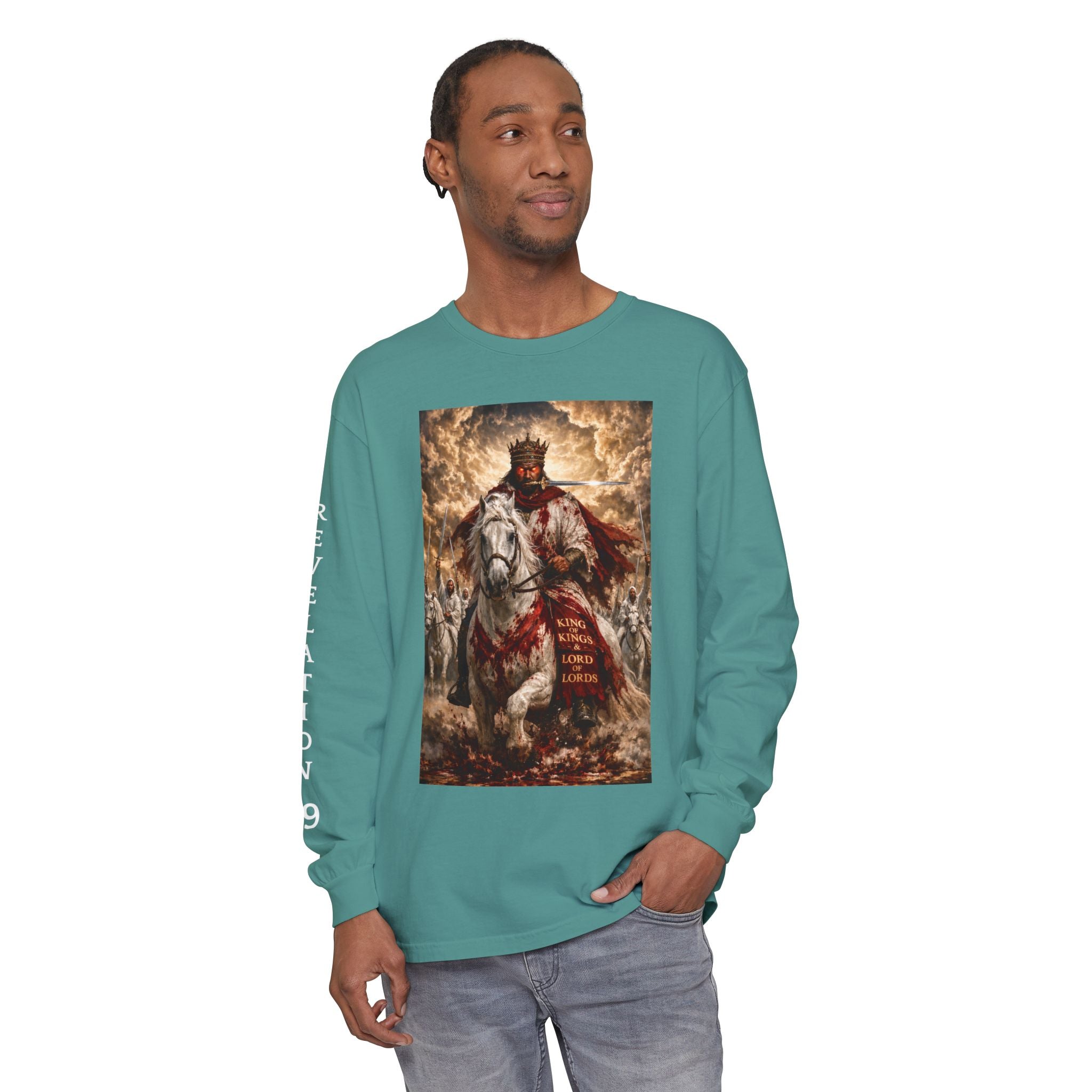 Jesus Is Lord Long Sleeve Tee — Regal Christian Warrior Graphic Shirt