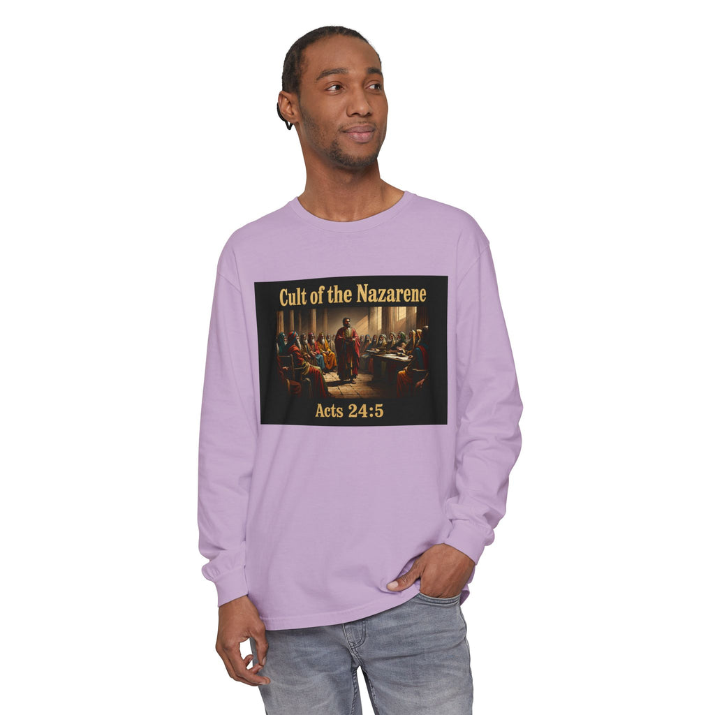 Acts 24:5 cult of the nazarene Scripture long sleeve Tee