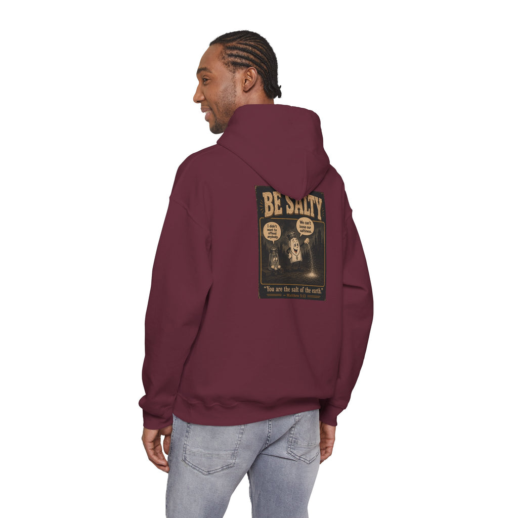 Salt the Earth Hoodie — "Salt the Earth" Matthew 5:13 Christian Graphic Pullover