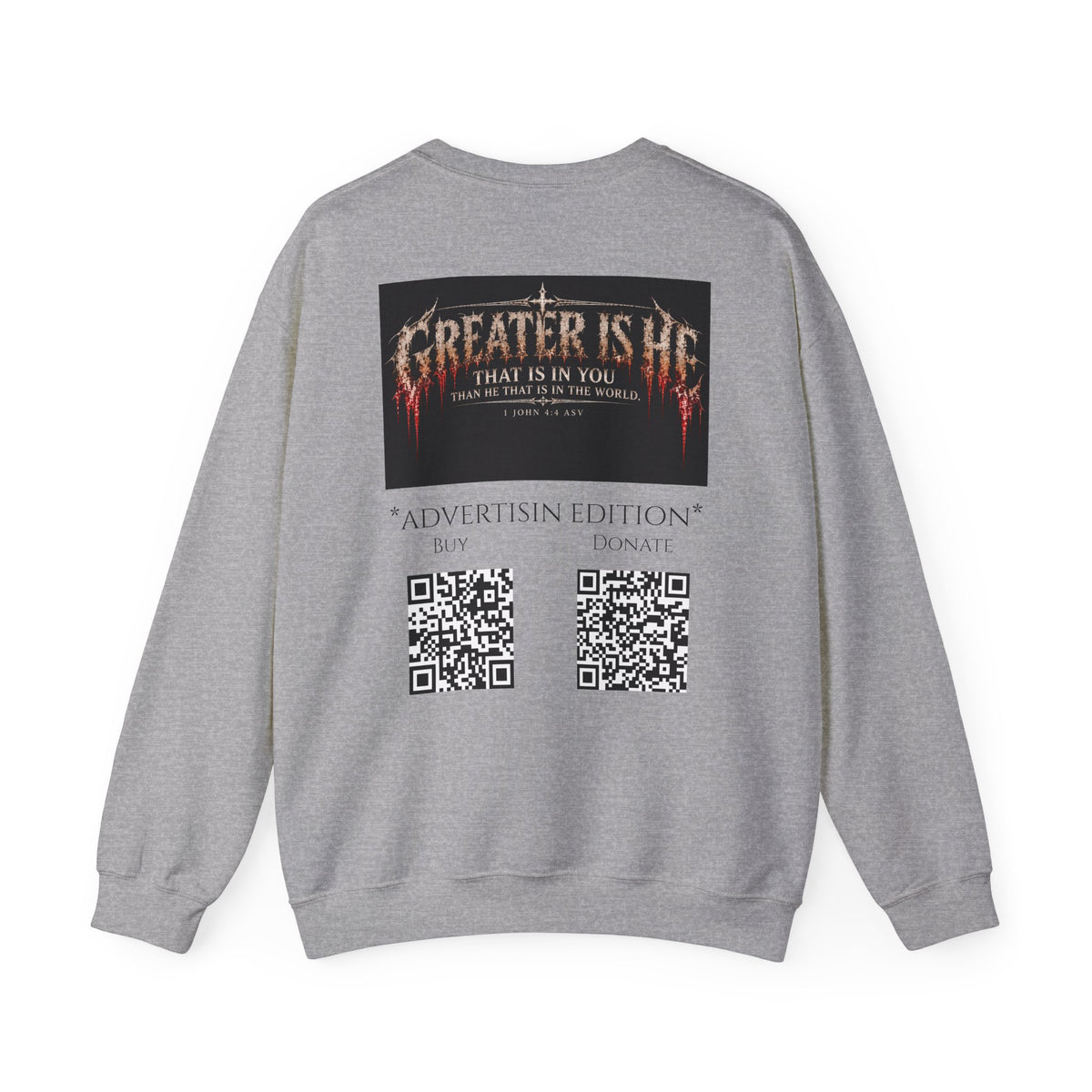 "Greater Is He" Ad Edition Holiday October Edition Cross Design