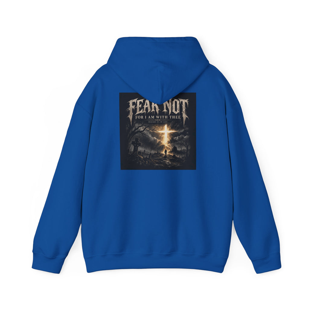 Fear Not Hoodie Holiday October edition — Christian Cross Graphic Hooded Sweatshirt