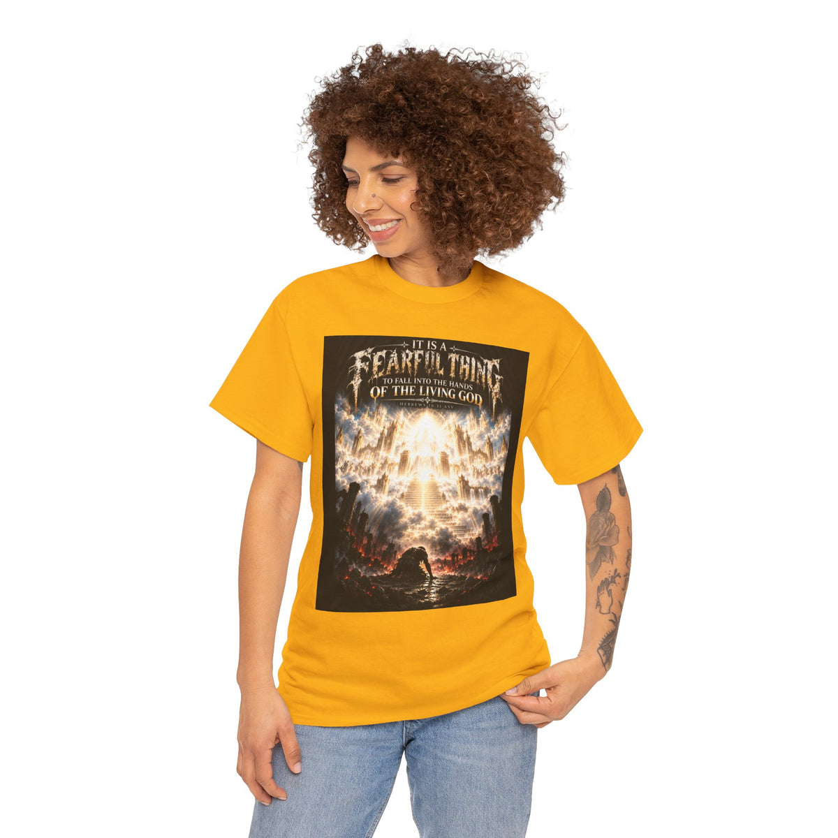 Fear of the Living God T-Shirt – ‘Be Wise Fear Yahweh’ Scripture Tee (Prov 9:10)