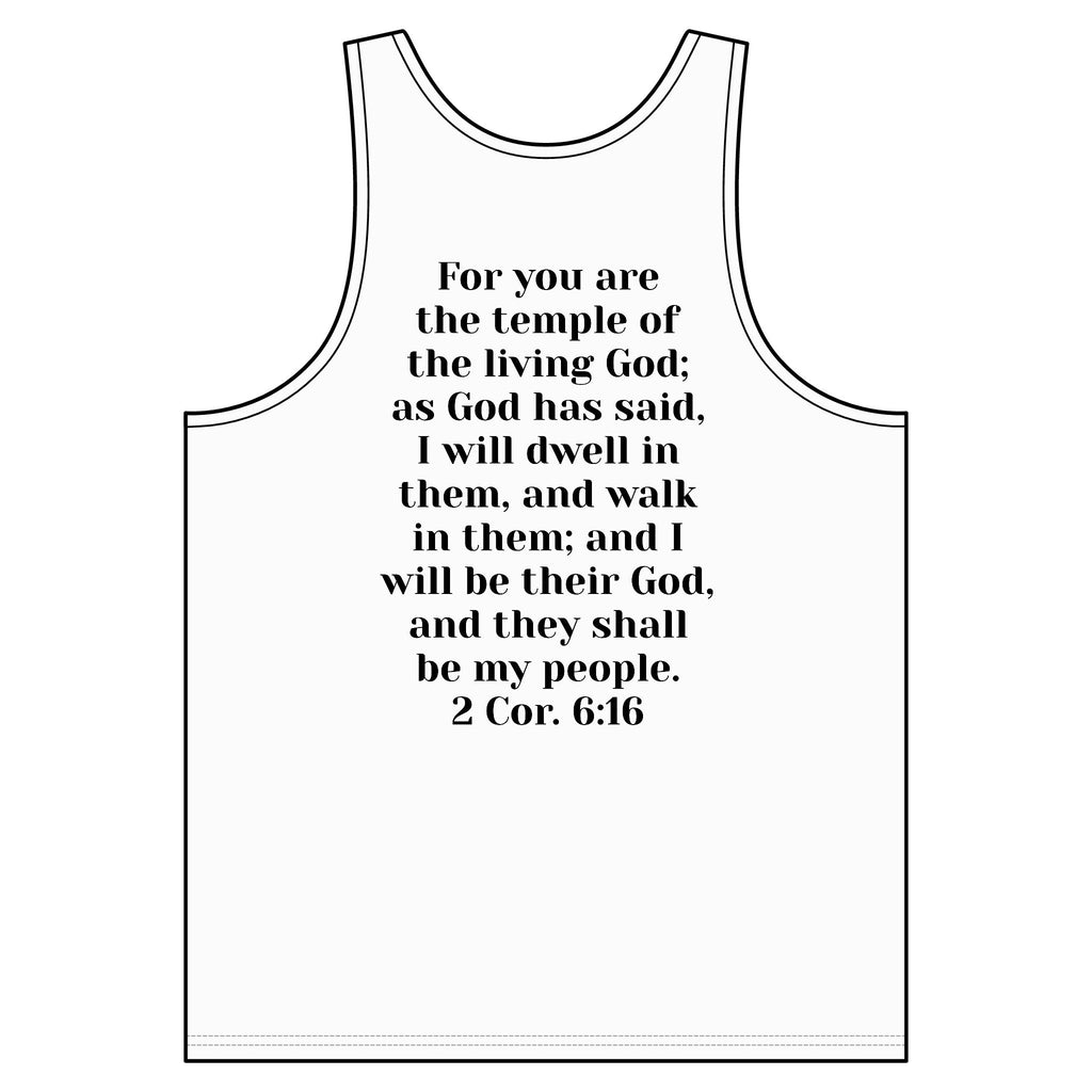 'Then & Now' non-animated — 2 Corinthians 6:16 Faith Graphic Tank Top