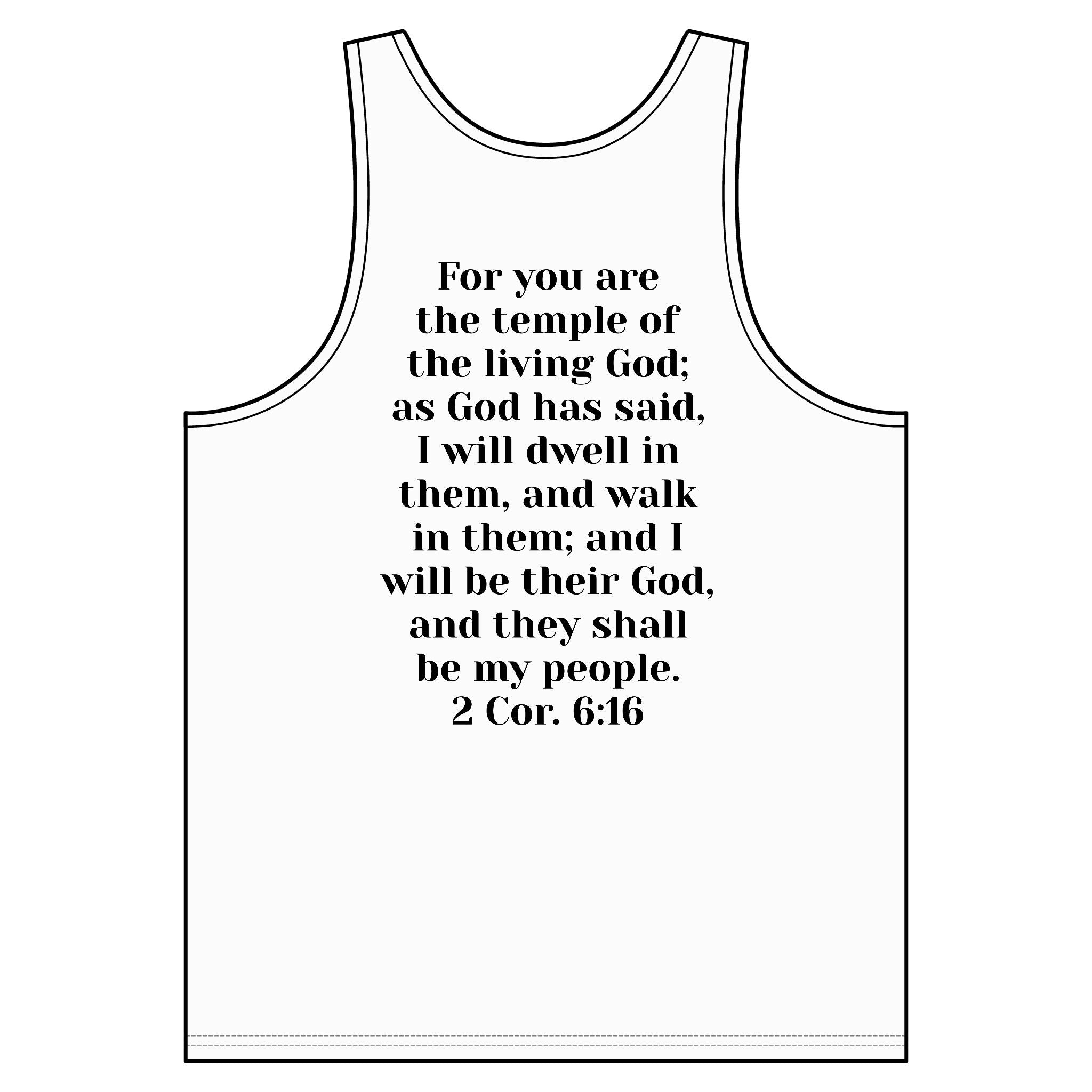 'Then & Now' non-animated — 2 Corinthians 6:16 Faith Graphic Tank Top