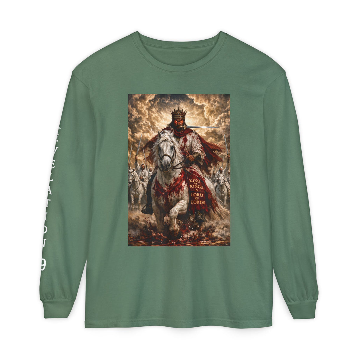 Jesus Is Lord Long Sleeve Tee — Regal Christian Warrior Graphic Shirt
