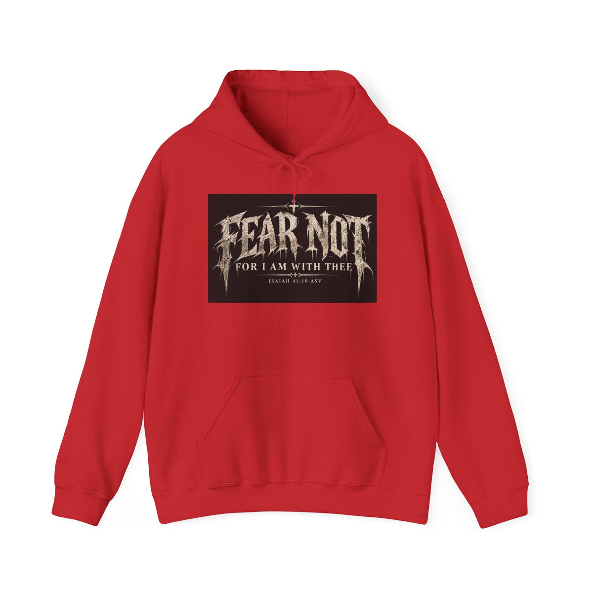 Fear Not Hoodie Holiday October edition — Christian Cross Graphic Hooded Sweatshirt