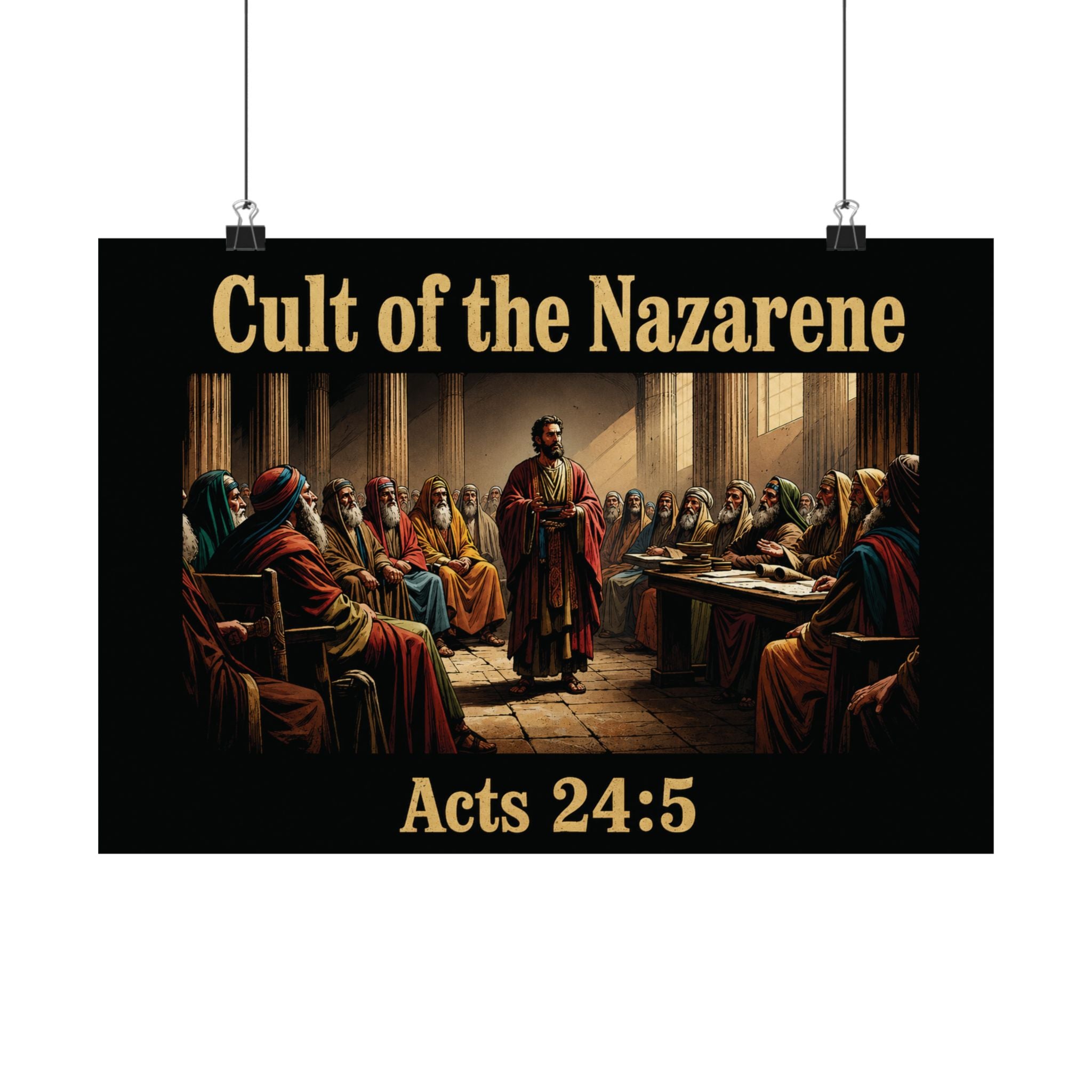 Acts 24:5 Matte Horizontal Posters