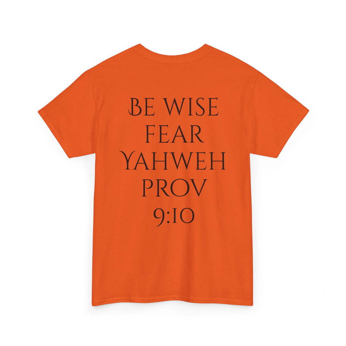 Fear of the Living God T-Shirt – ‘Be Wise Fear Yahweh’ Scripture Tee (Prov 9:10)
