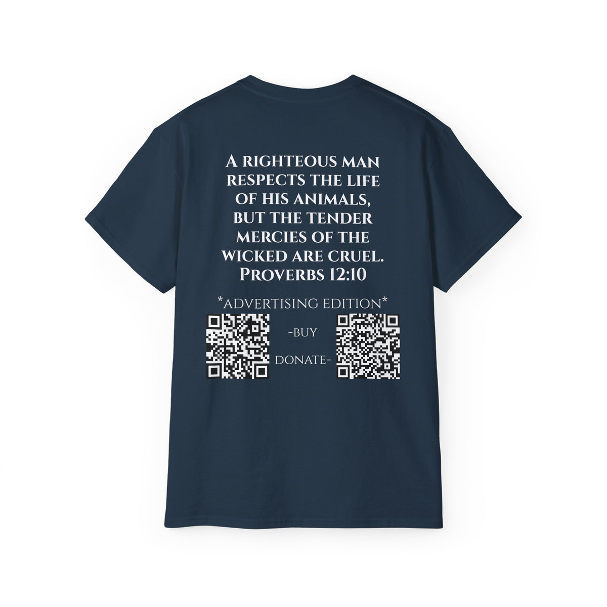 Jesus Follower Cat Lover ad edition T-Shirt — Proverbs 12:10 cat cafe Faith Tee