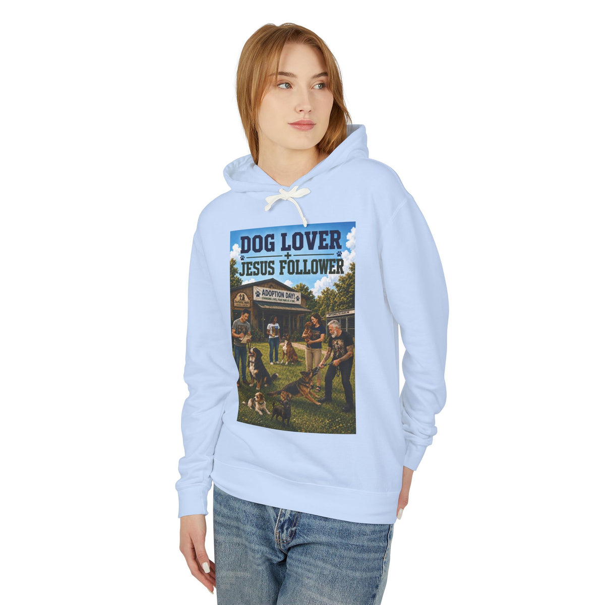 "Ad version" Dog Lover Hoodie — Proverbs 12:10 Christian Pet Sweatshirt