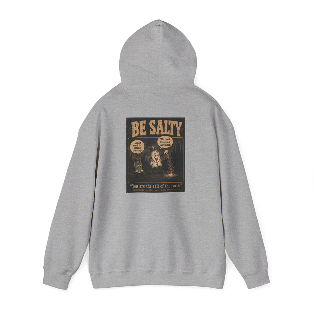Salt the Earth Hoodie — "Salt the Earth" Matthew 5:13 Christian Graphic Pullover