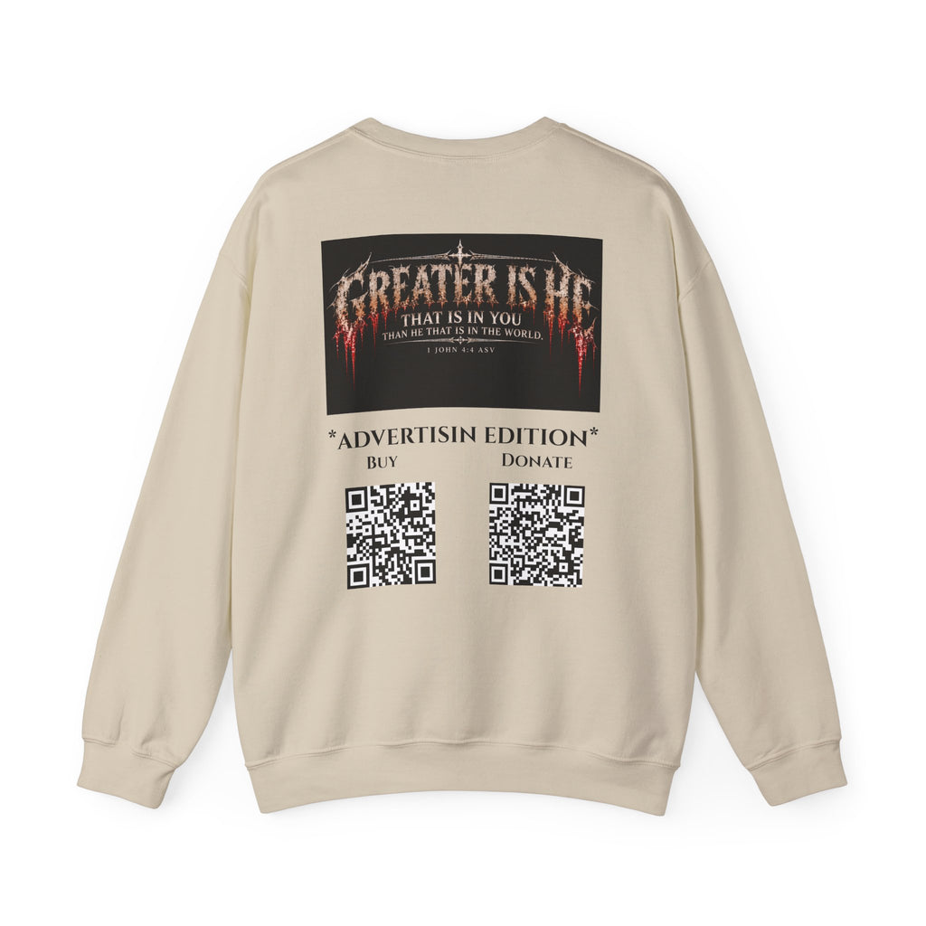 "Greater Is He" Ad Edition Holiday October Edition Cross Design