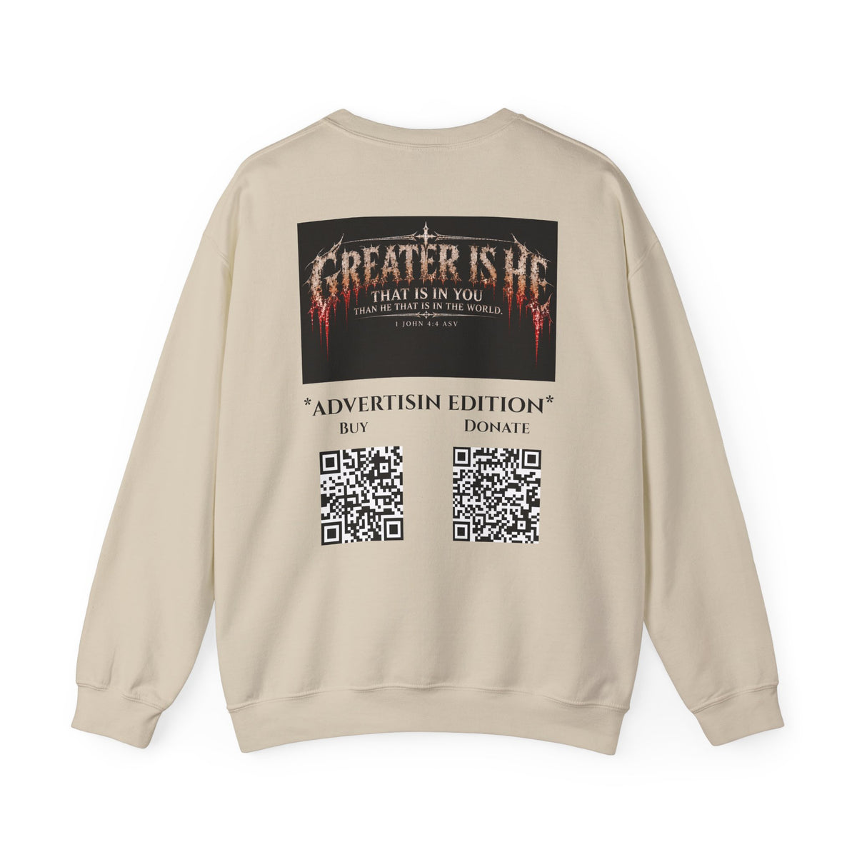 "Greater Is He" Ad Edition Holiday October Edition Cross Design