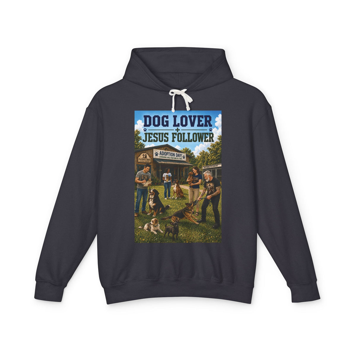 "Ad version" Dog Lover Hoodie — Proverbs 12:10 Christian Pet Sweatshirt