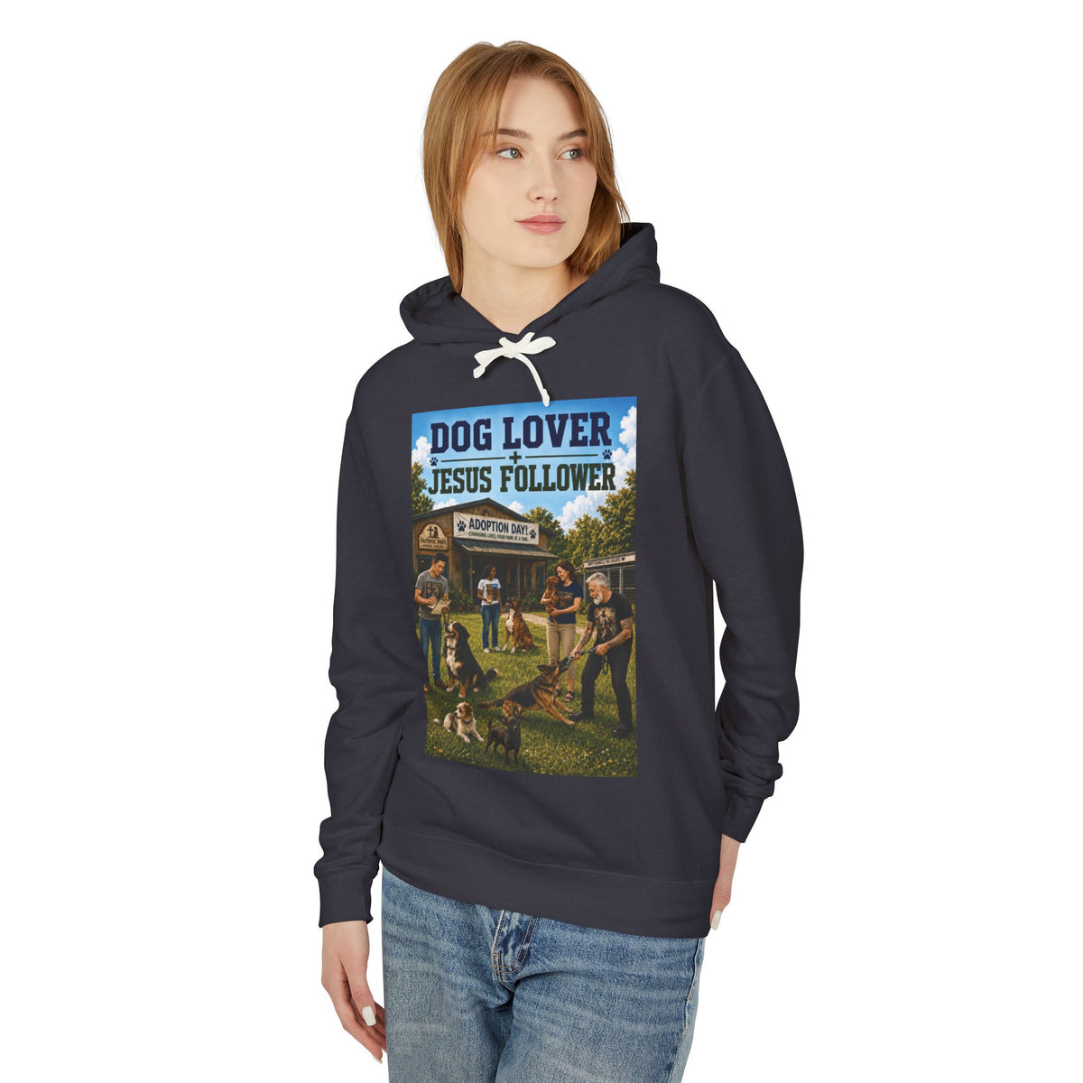 "Ad version" Dog Lover Hoodie — Proverbs 12:10 Christian Pet Sweatshirt