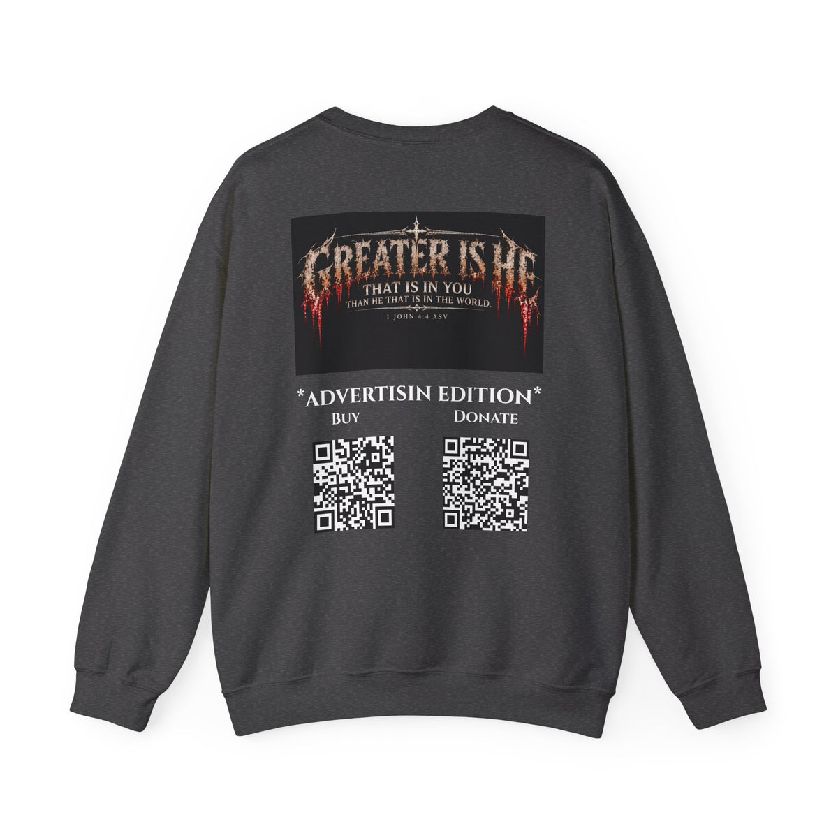 "Greater Is He" Ad Edition Holiday October Edition Cross Design