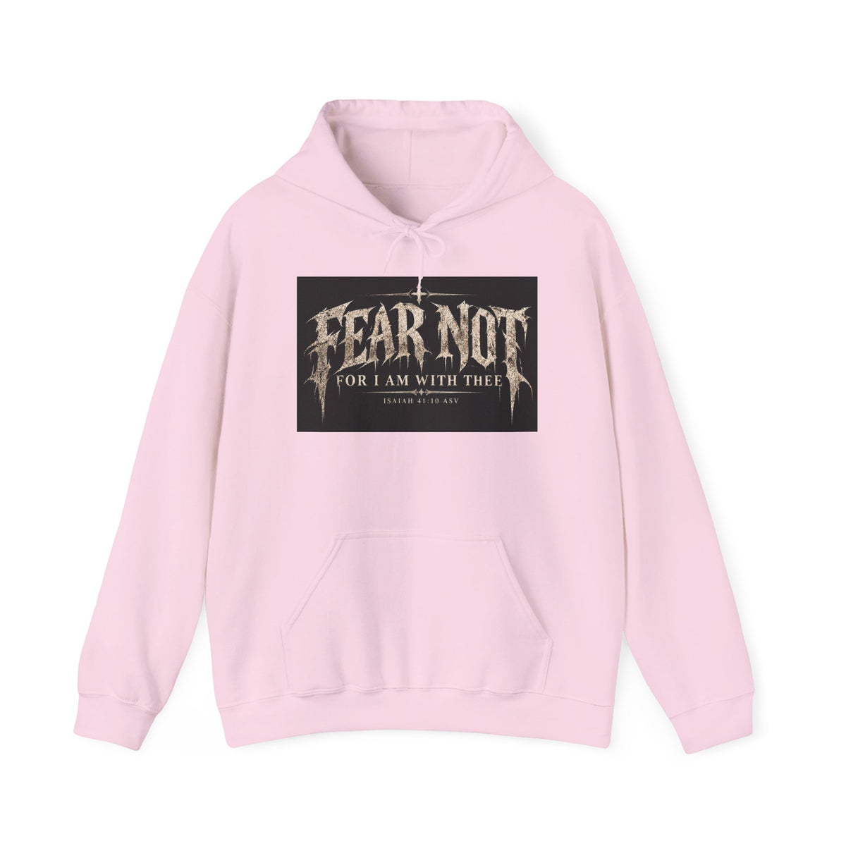 Fear Not Hoodie Holiday October edition — Christian Cross Graphic Hooded Sweatshirt