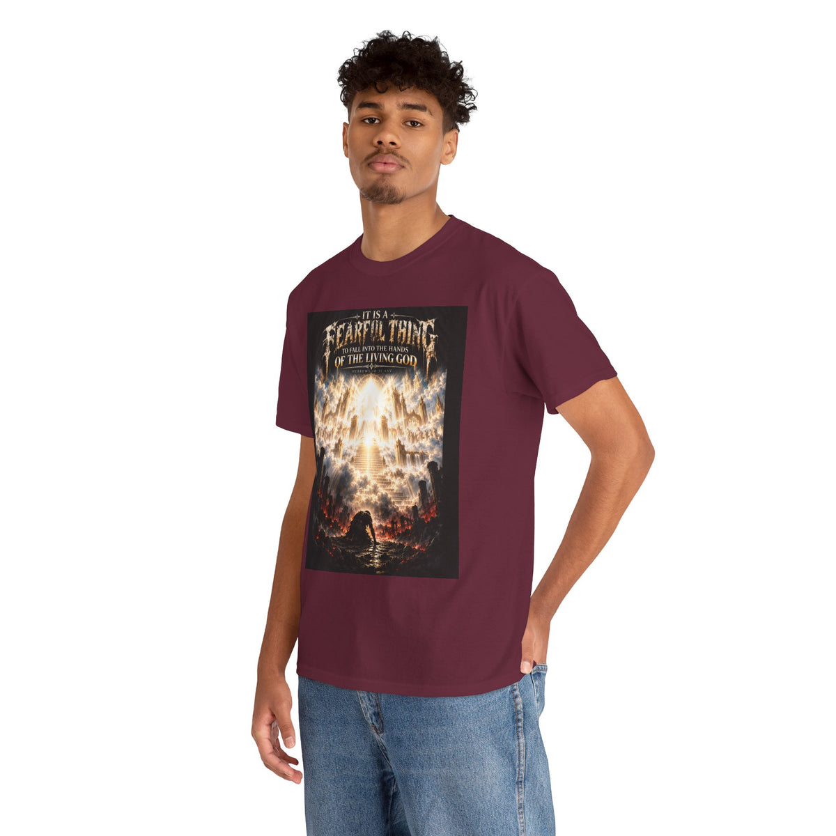 Fear of the Living God T-Shirt – ‘Be Wise Fear Yahweh’ Scripture Tee (Prov 9:10)