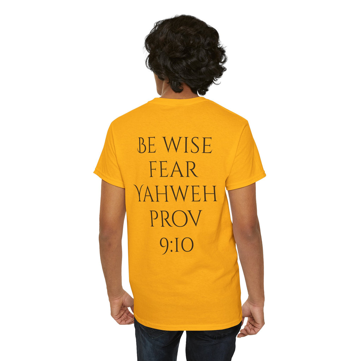 Fear of the Living God T-Shirt – ‘Be Wise Fear Yahweh’ Scripture Tee (Prov 9:10)