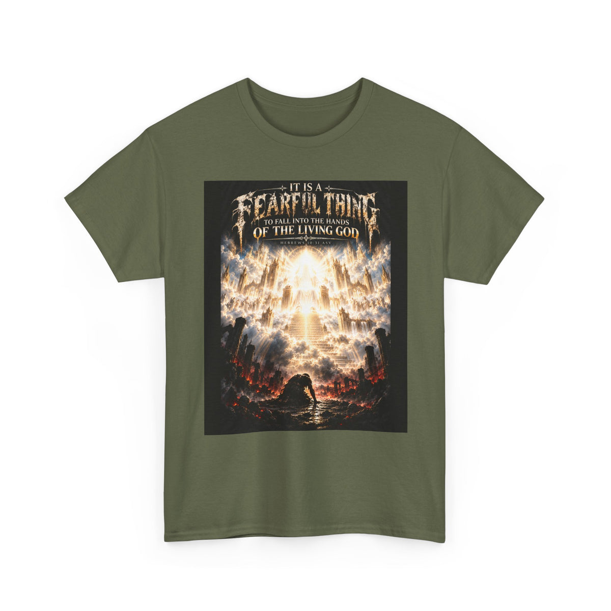 Fear of the Living God T-Shirt – ‘Be Wise Fear Yahweh’ Scripture Tee (Prov 9:10)