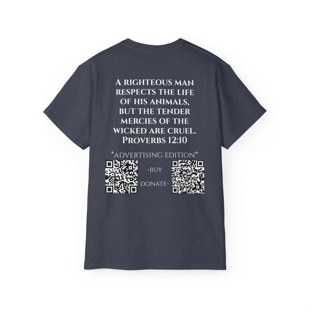 Jesus Follower Cat Lover ad edition T-Shirt — Proverbs 12:10 cat cafe Faith Tee