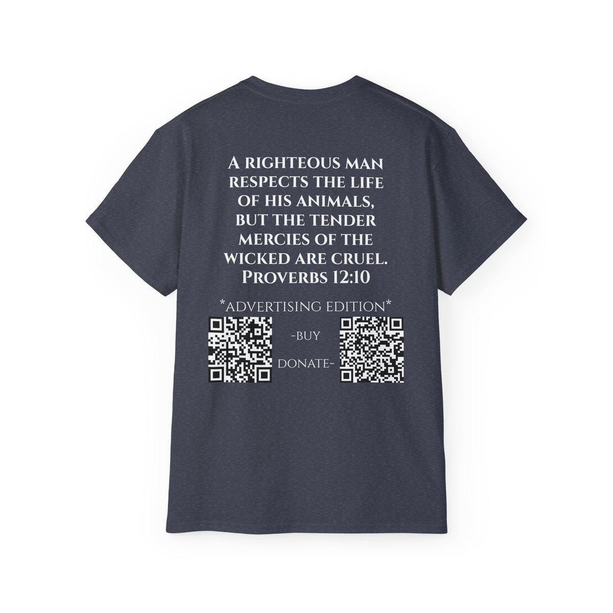 Jesus Follower Cat Lover ad edition T-Shirt — Proverbs 12:10 cat cafe Faith Tee