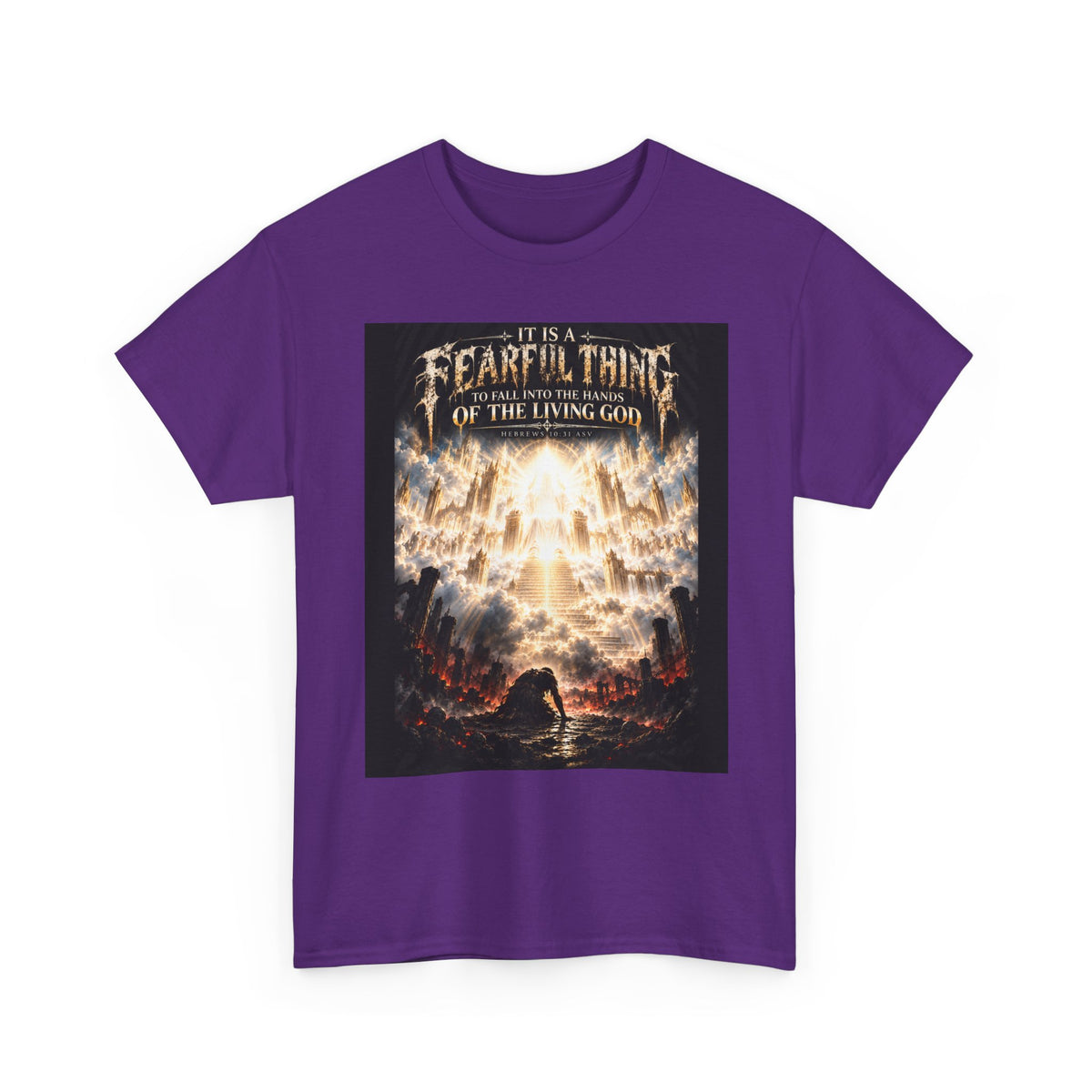 Fear of the Living God T-Shirt – ‘Be Wise Fear Yahweh’ Scripture Tee (Prov 9:10)