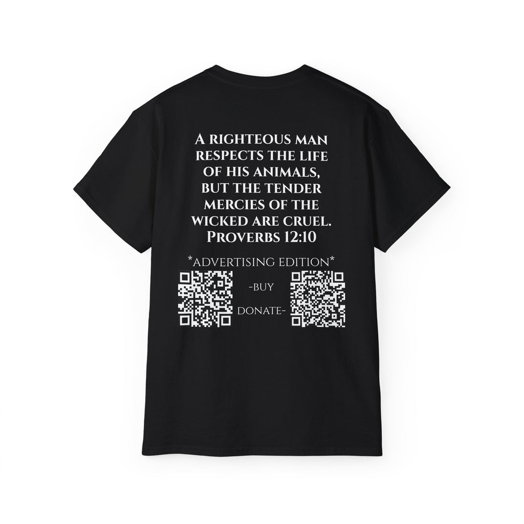 Jesus Follower Cat Lover ad edition T-Shirt — Proverbs 12:10 cat cafe Faith Tee