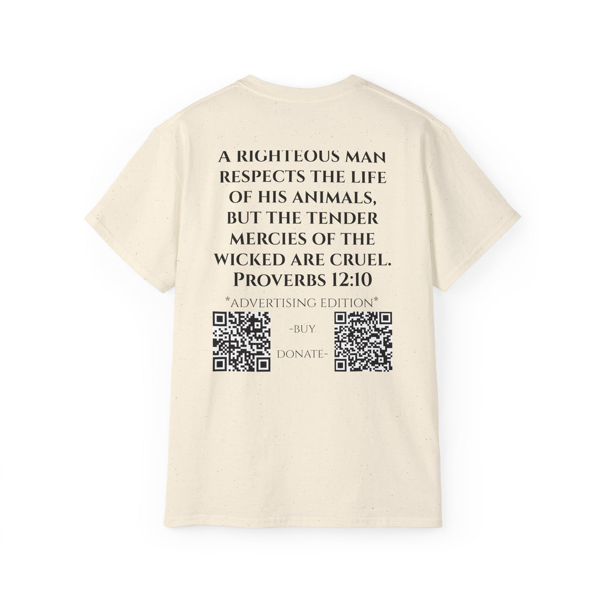 Jesus Follower Cat Lover ad edition T-Shirt — Proverbs 12:10 cat cafe Faith Tee