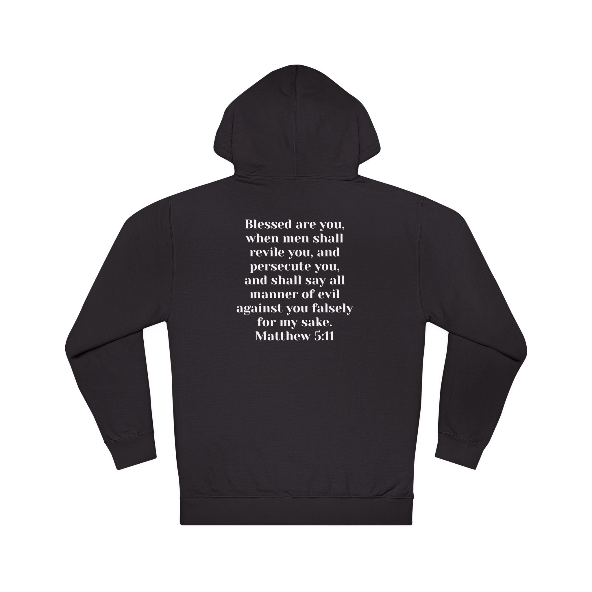Christian Hoodie "Cult of the Nazarene" — Acts 24:5, Matthew 5:11 Verse Pullover multiple colors