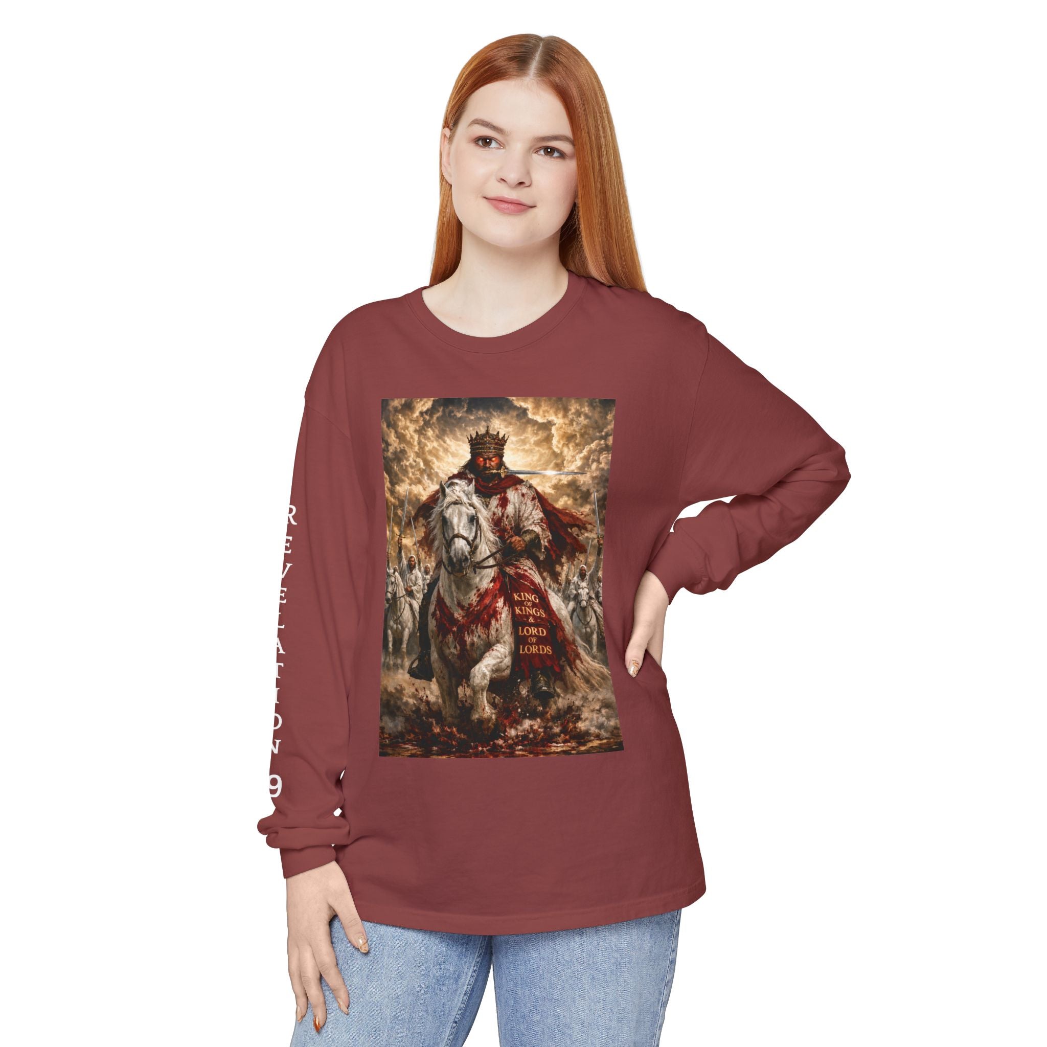 Jesus Is Lord Long Sleeve Tee — Regal Christian Warrior Graphic Shirt