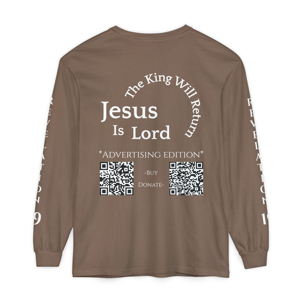 Jesus Is Lord Ad Edition Long Sleeve Tee — Regal Christian Warrior Graphic Shirt